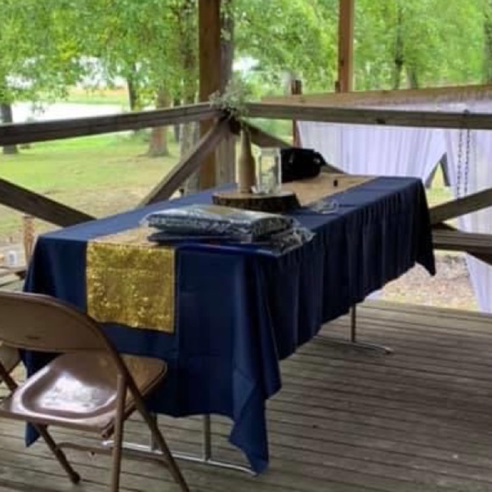Rectangle Tablecloth - 60 x 102" Inch - Navy Blue